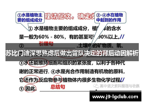 苏比门迪深思熟虑后做出留队决定的背后动因解析
