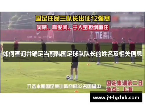 如何查询并确定当前韩国足球队队长的姓名及相关信息