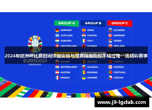 2024年欧洲杯比赛时间详细安排与观赛指南助你不错过每一场精彩赛事